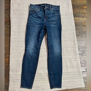 American Eagle AE Lu(X)e Curvy High Waisted Jegging | Size 4 Short |Indigo Abyss